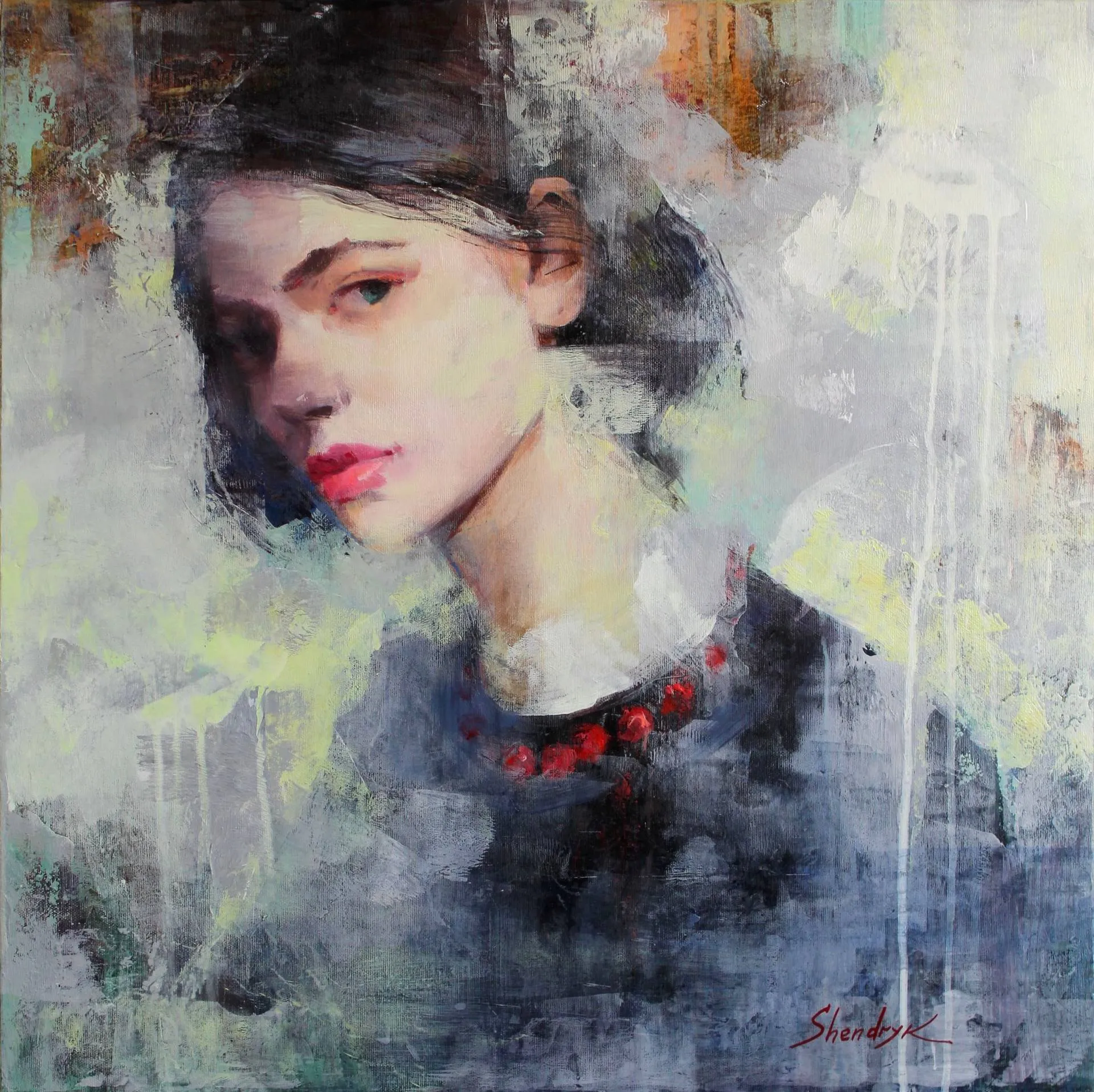Image of Look by Tetiana Shendryk, size: 60 × 60 cm, made of acrylic on canvas, Painting medium Photo 2 of 5.