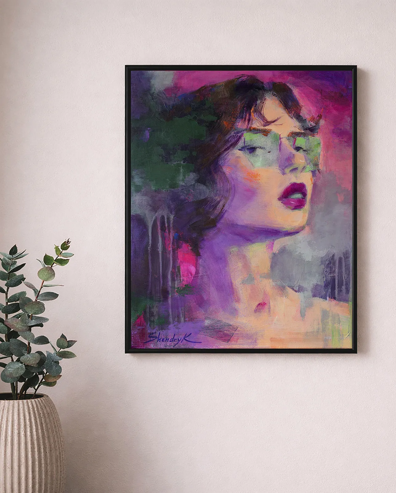 Image of Where color breathes by Tetiana Shendryk, size: 40 × 50 cm, made of acrylic on canvas, Painting medium, priced at $300 Photo 2 of 2.