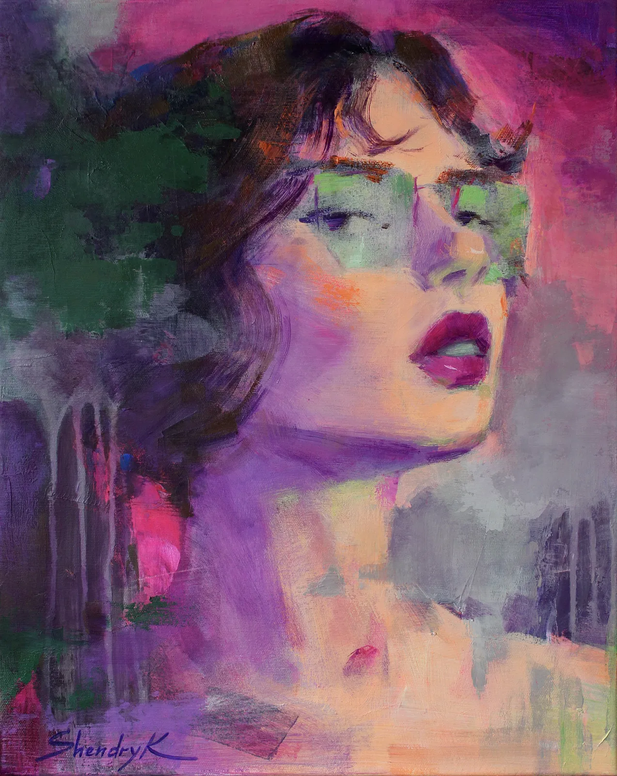 Image of Where color breathes by Tetiana Shendryk, size: 40 × 50 cm, made of acrylic on canvas, Painting medium, priced at $300 Photo 1 of 2.