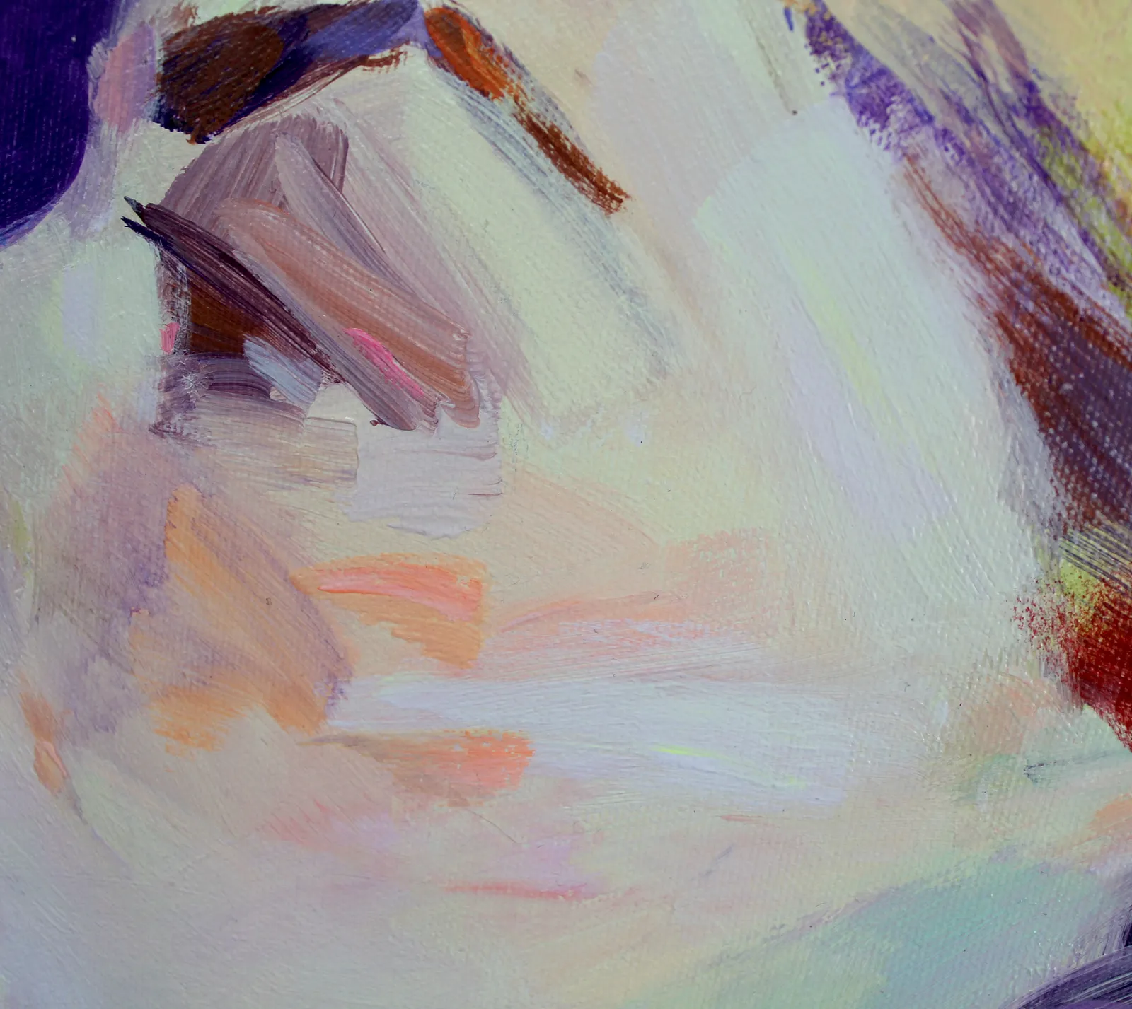 Image of Echo of colors by Tetiana Shendryk, size: 60 × 60 × 2 cm, made of acrylic on canvas, Painting medium, priced at $600 Photo 4 of 6.