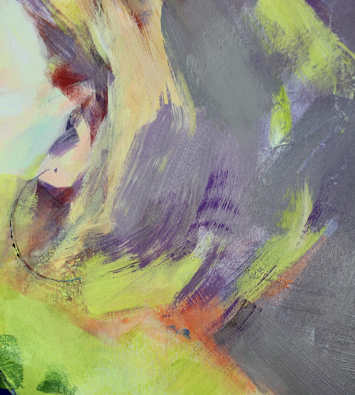 Image of Echo of colors by Tetiana Shendryk, size: 60 × 60 × 2 cm, made of acrylic on canvas, Painting medium, priced at $600 Photo 3 of 6.