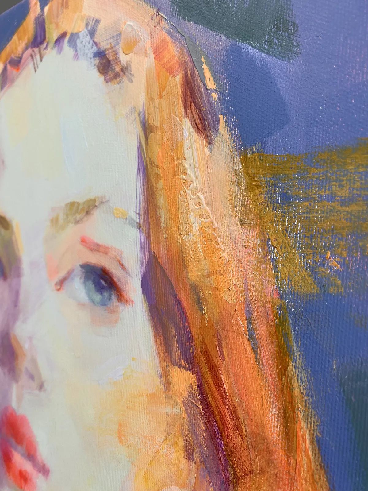 Image of Wrapped in Light by Tetiana Shendryk, size: 50 × 50 cm, made of acrylic on canvas, Painting medium, from Vienna, priced at $400 Photo 2 of 3.