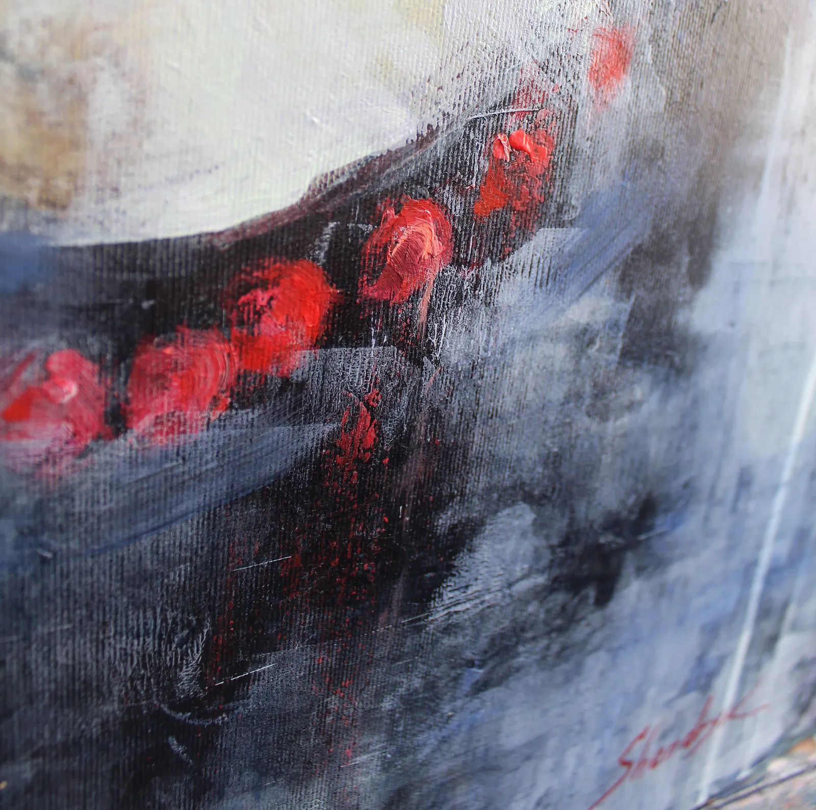 Image of Look by Tetiana Shendryk, size: 60 × 60 cm, made of acrylic on canvas, Painting medium Photo 4 of 5.