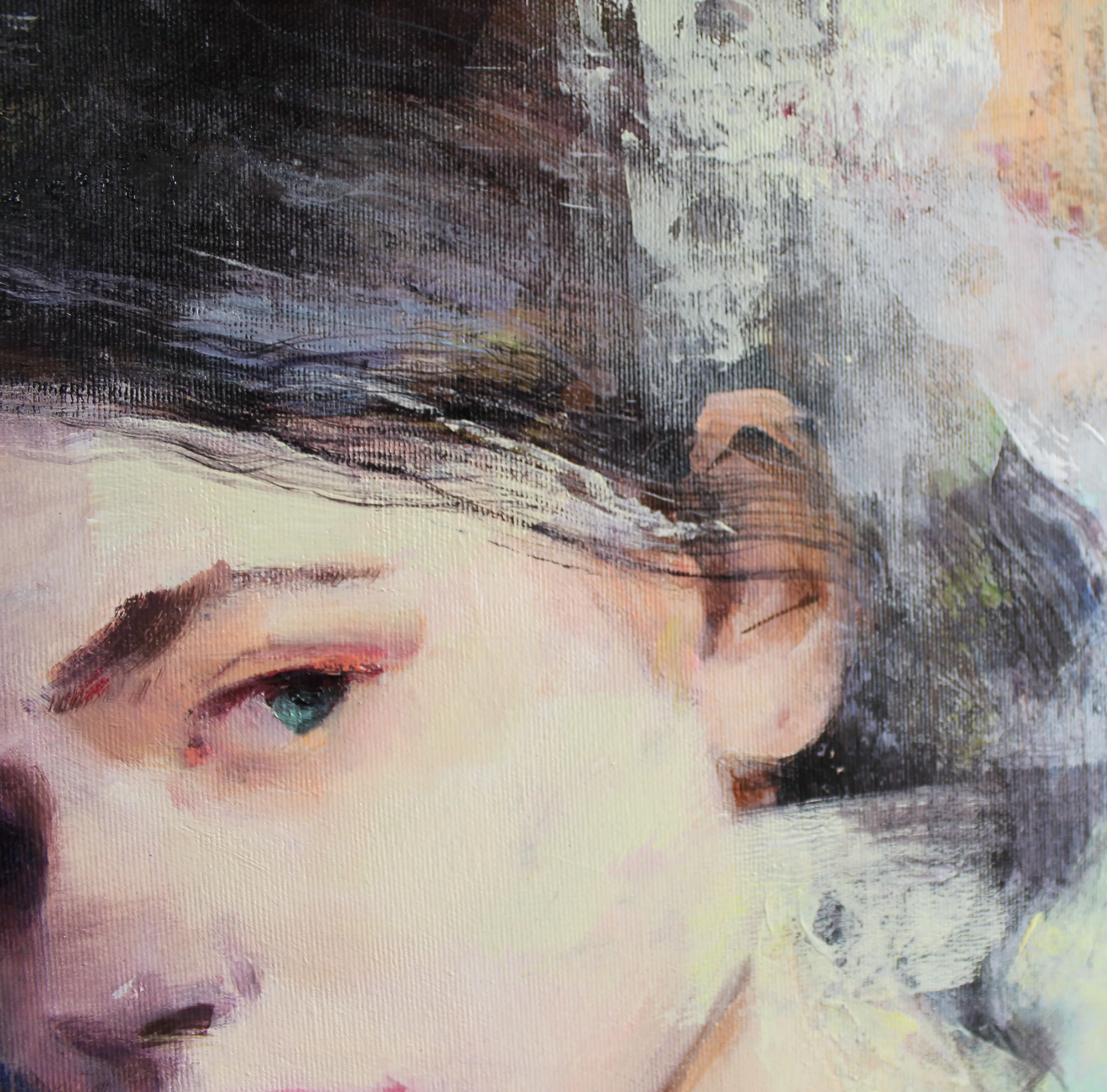 Image of Look by Tetiana Shendryk, size: 60 × 60 cm, made of acrylic on canvas, Painting medium Photo 3 of 5.
