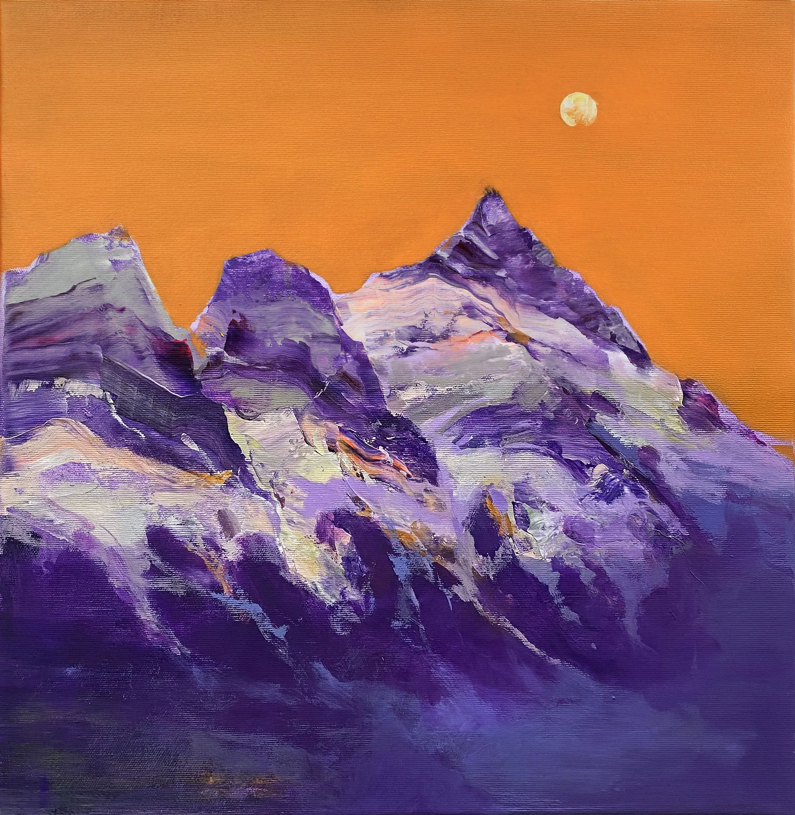Image of Orange Sky by Tetiana Shendryk, size: 45 x45 cm, made of полотно, акрил, Painting medium, priced at $250
